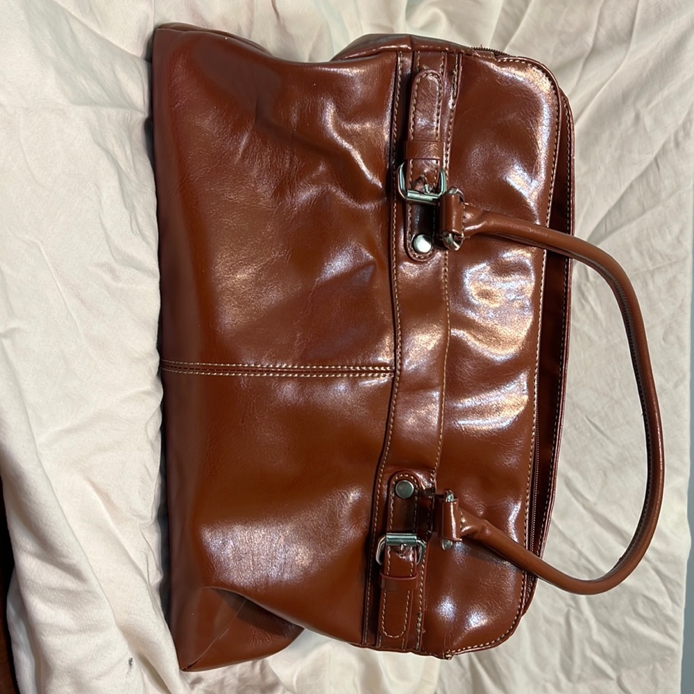 Kim Rodgers purse Brown 15 inches long, 3 1/2 inches wide.